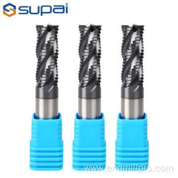 Solid Carbide 4Flutes Roughing End Mill For Steel